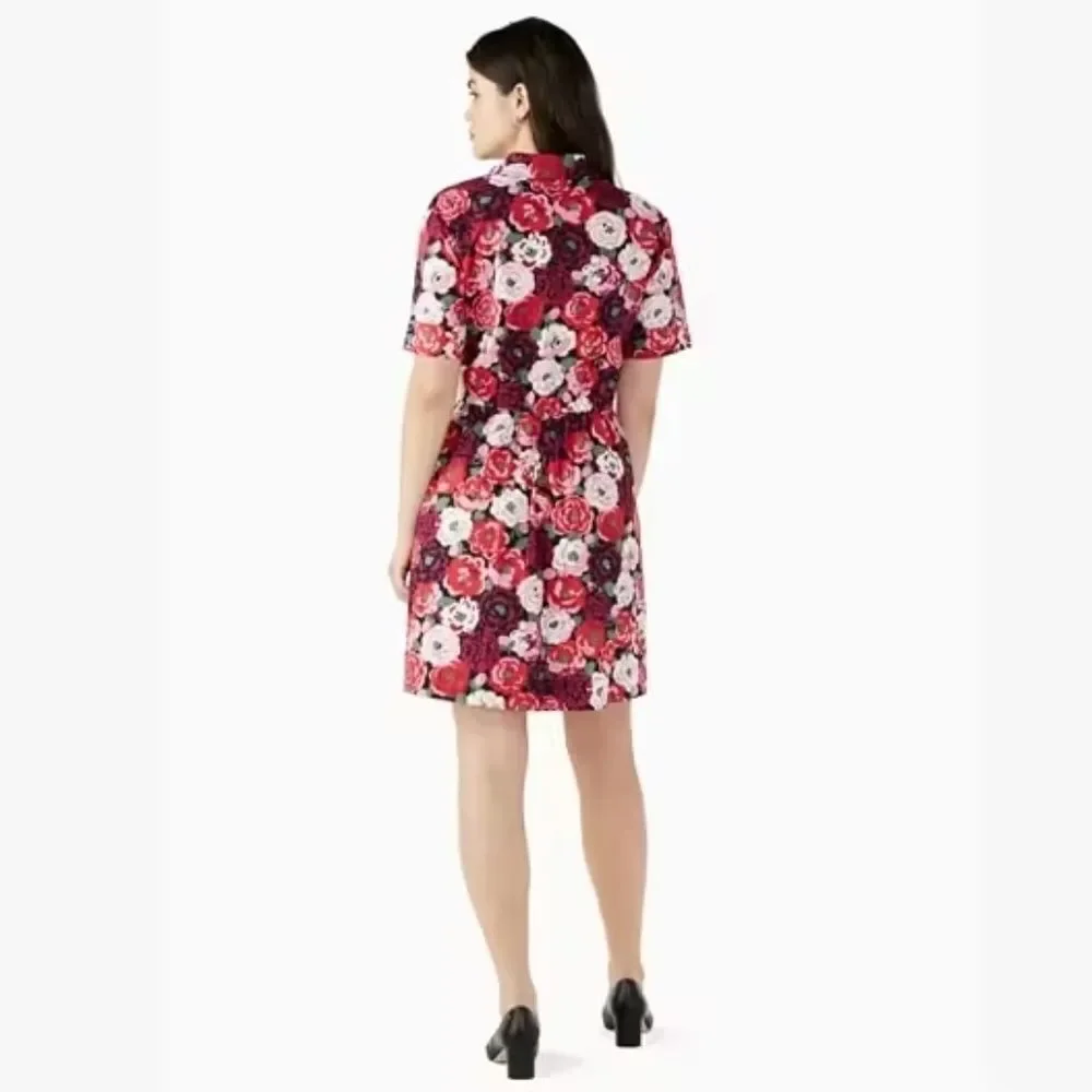 Kate Spade Rosette Bloom Tie Waist Dress